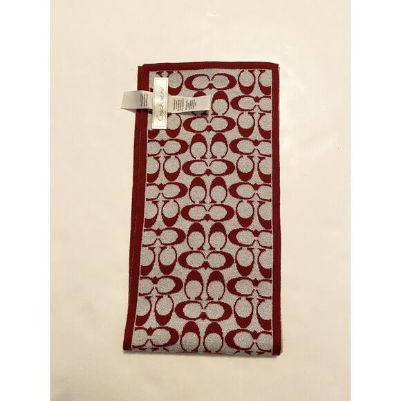 Ladies Women’s COACH Signature Scarf Reversible - Picture 1 of 7